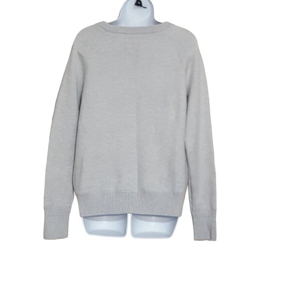 Max & Mia Soft Grey Long Sleeve Front Seam Sweatshirt Sweater Top S - Picture 4 of 9